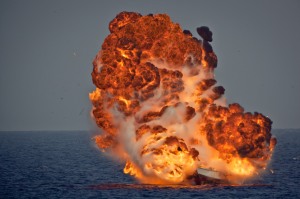 explosion at sea